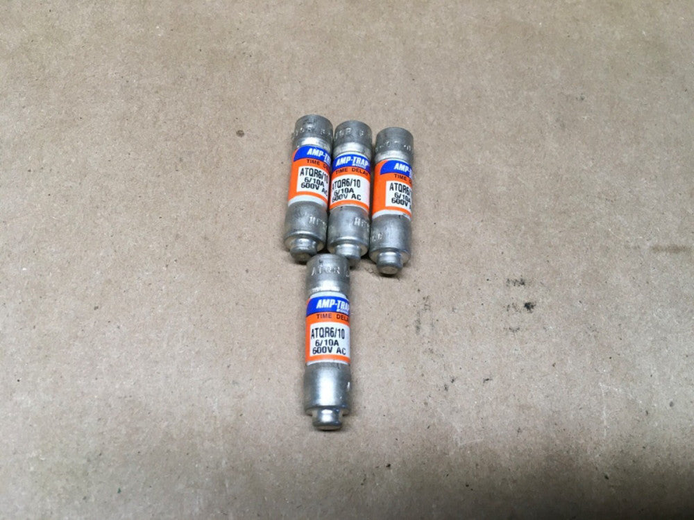 Ferraz Shawmut ATQR6/10 Amp-Trap *LOT OF 4* (KB)