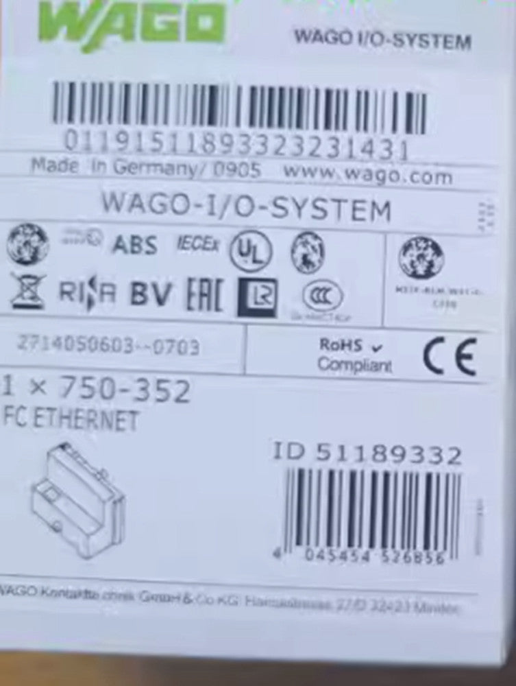 One Brand New WAGO 750-352 Module
