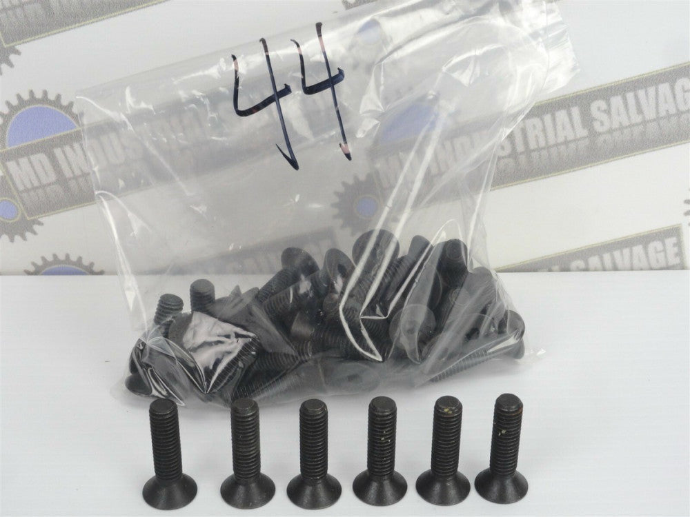 (Lot of 44) 3/8", 16 - 1.5" Flat Head Socket Allen Cap Screw, Black Oxide (NEW)
