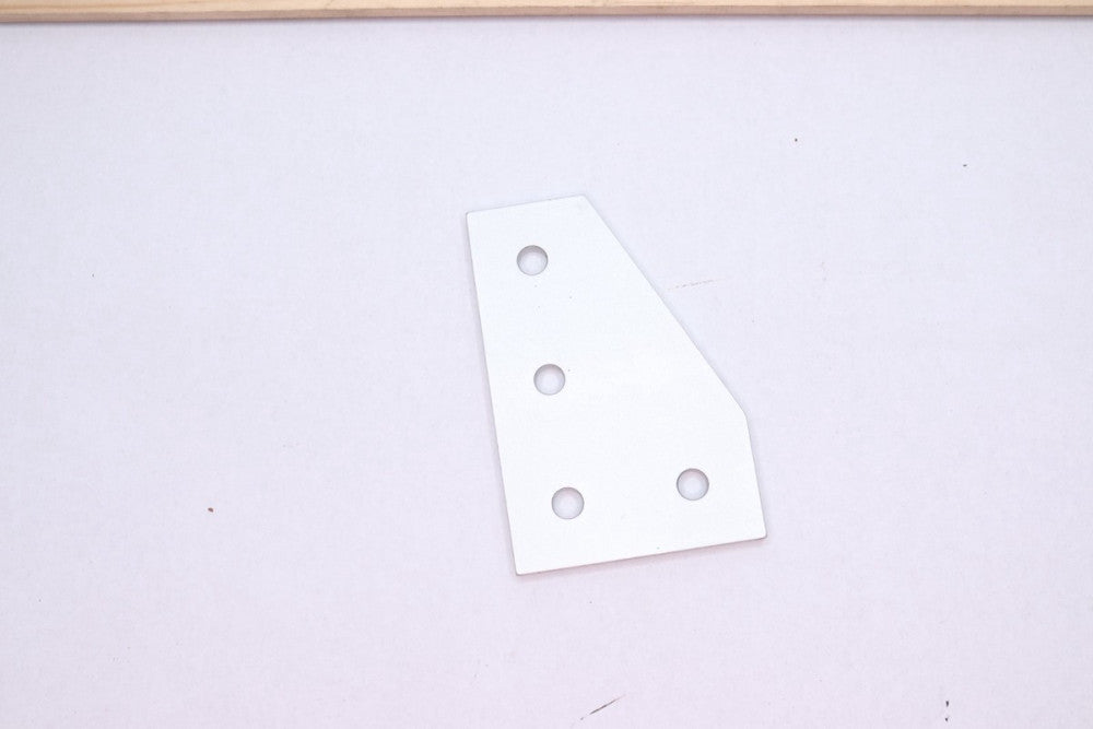 90-Deg Joining Plate Clear Anodized Aluminum 4-Hole 15JP4505