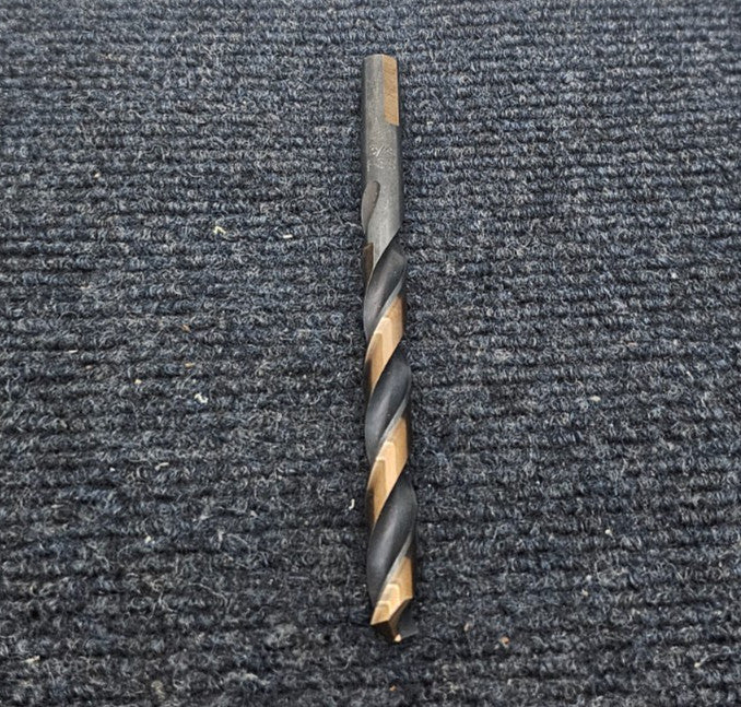 (QTY 6) 3/8 Inch High Speed Steel Twist Drill Bit 5" Over-all Lenth x 0.39 Dia