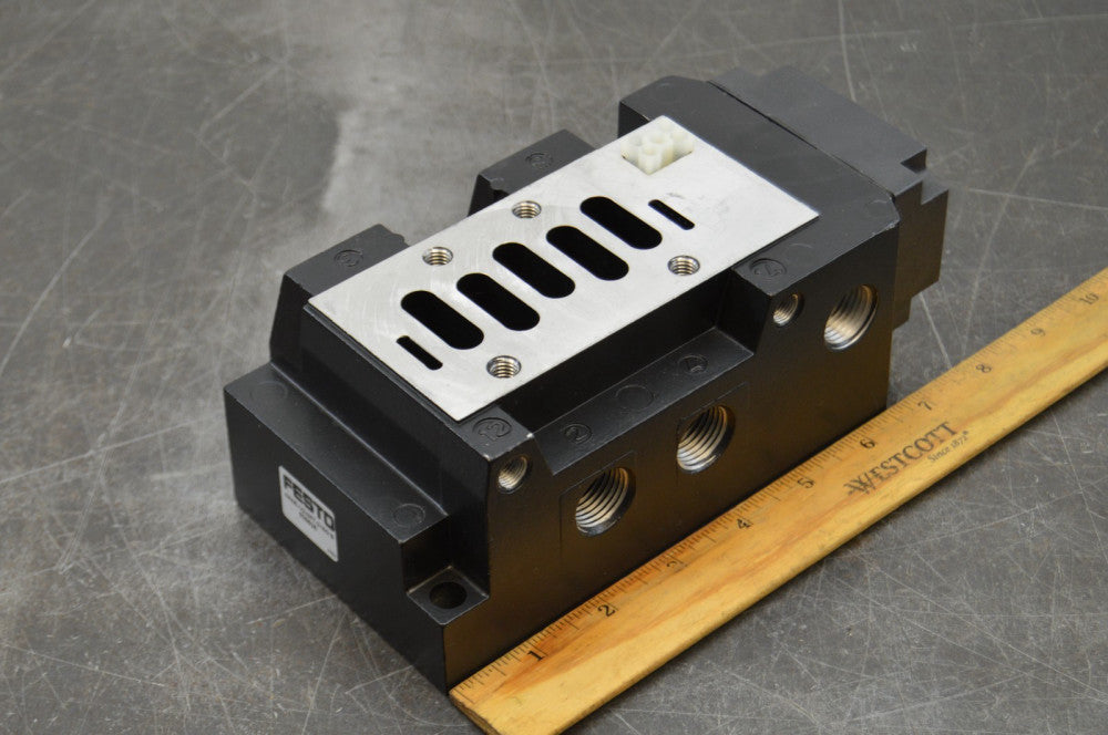 Festo NASE-1/2-NPT-3-ISO-B Valve Pneumatic Solenoid Manifold Control Sub Block