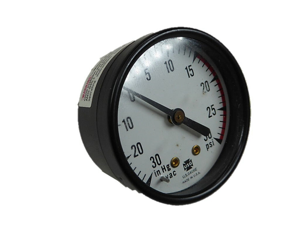 USG  1A318  Pressure Gauge in Hg Vac 30 -30 psi  NEW IN BOX