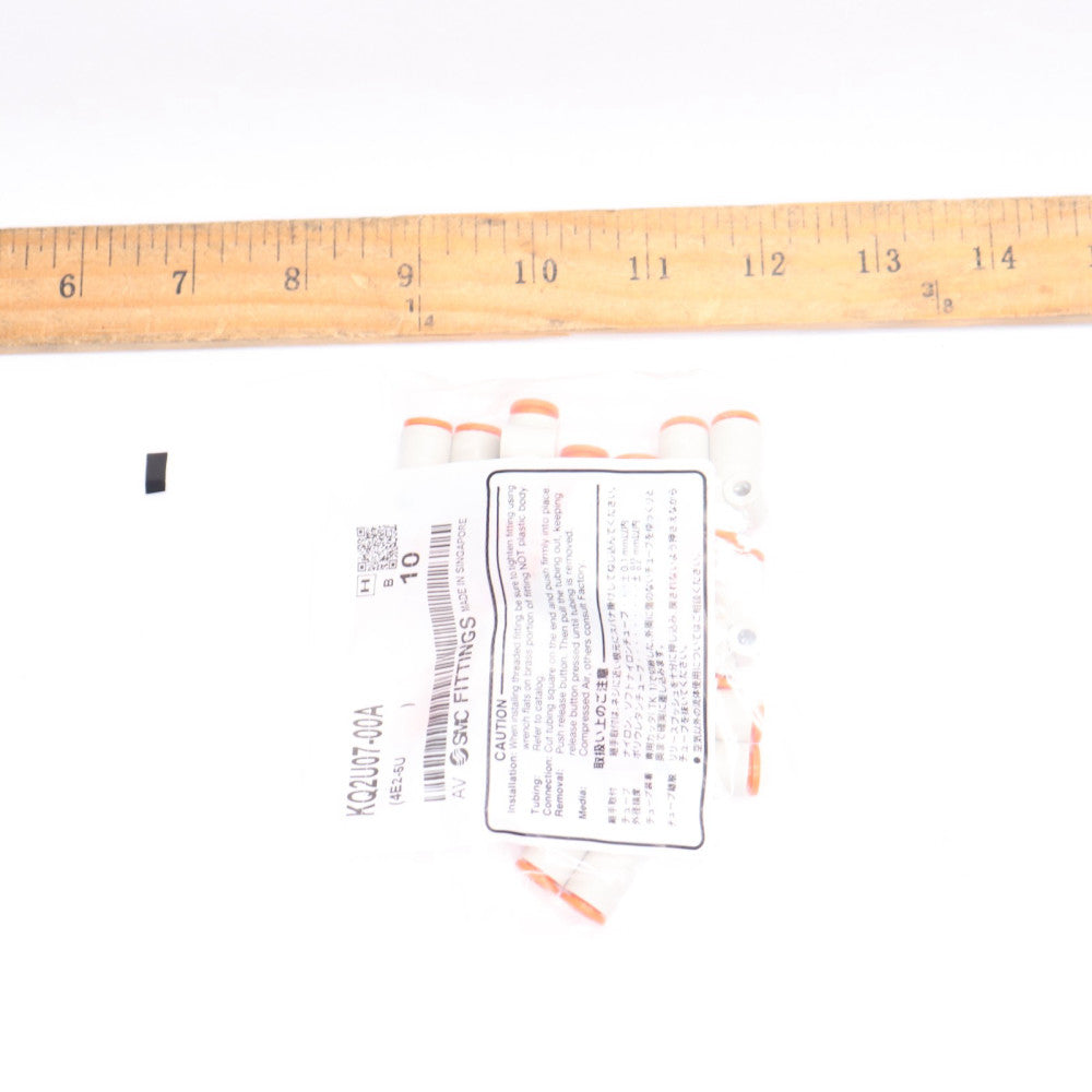 (10-Pk) SMC Union Wye Fitting Connector KQ2U07-00A
