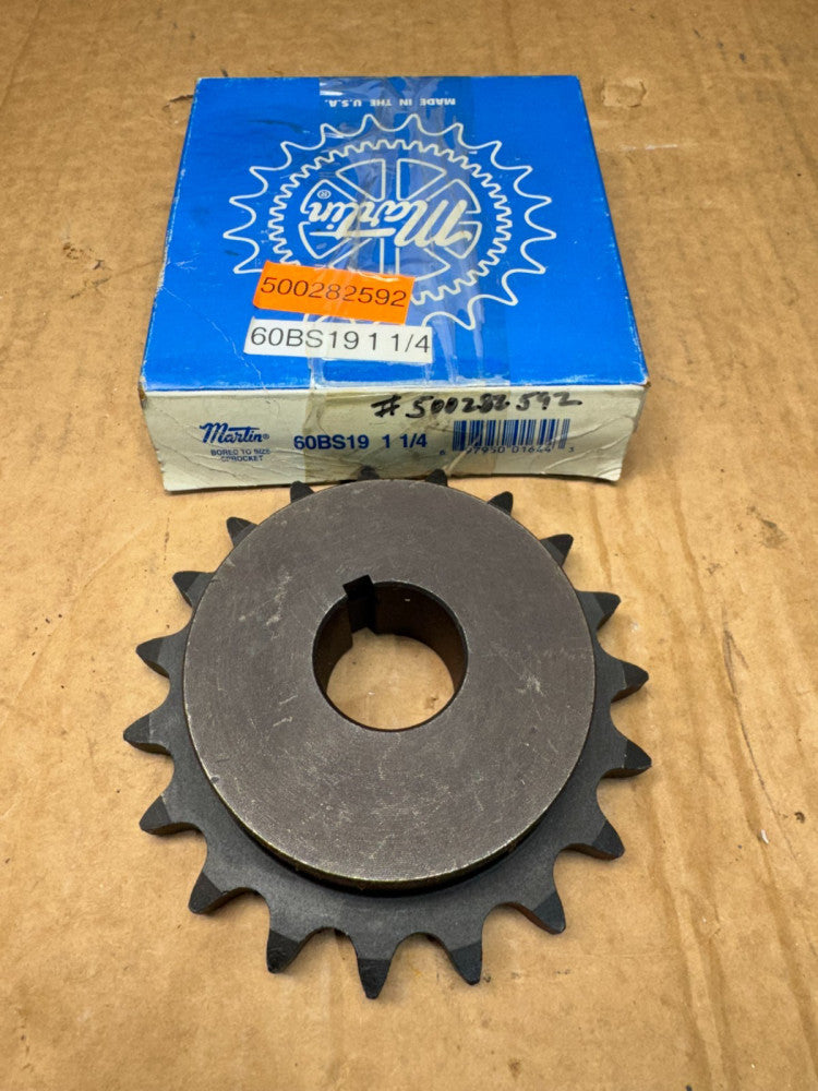 NEW MARTIN 1-1/4" BORE CHAIN SPROCKET 60BS19 1-1/4