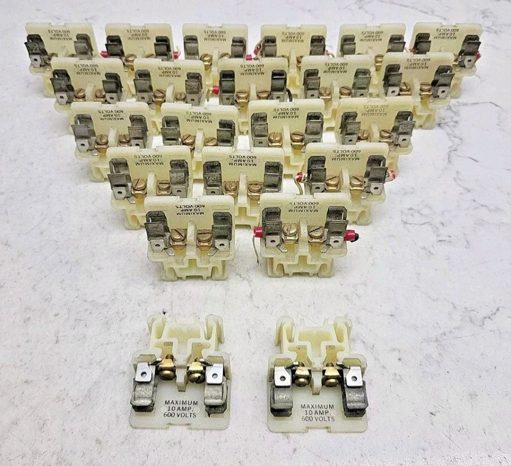 22 Pack Allen Bradley 1492-CE6 Fuse Holder Terminal Block 10A Max 600V *Used