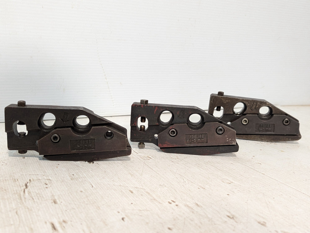 Lot of 3: Unknown jaw, clamp, locking part, 156.188, 4-5mm
