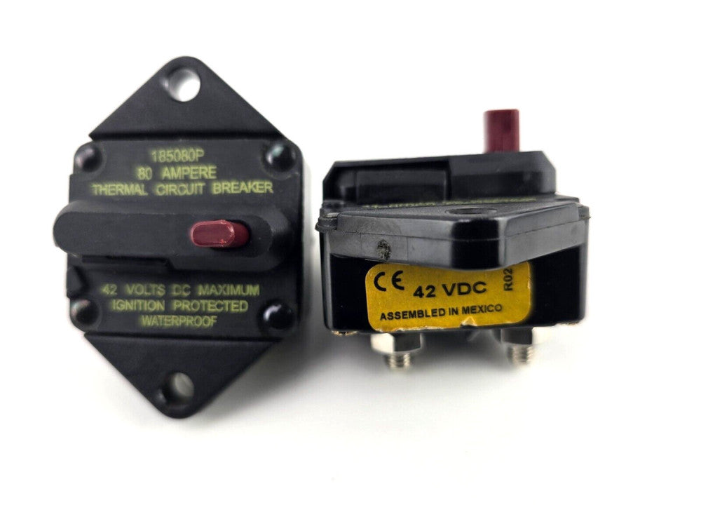 2pcs Boat Thermal Circuit Breaker 185080P 80 Amp 42VDC