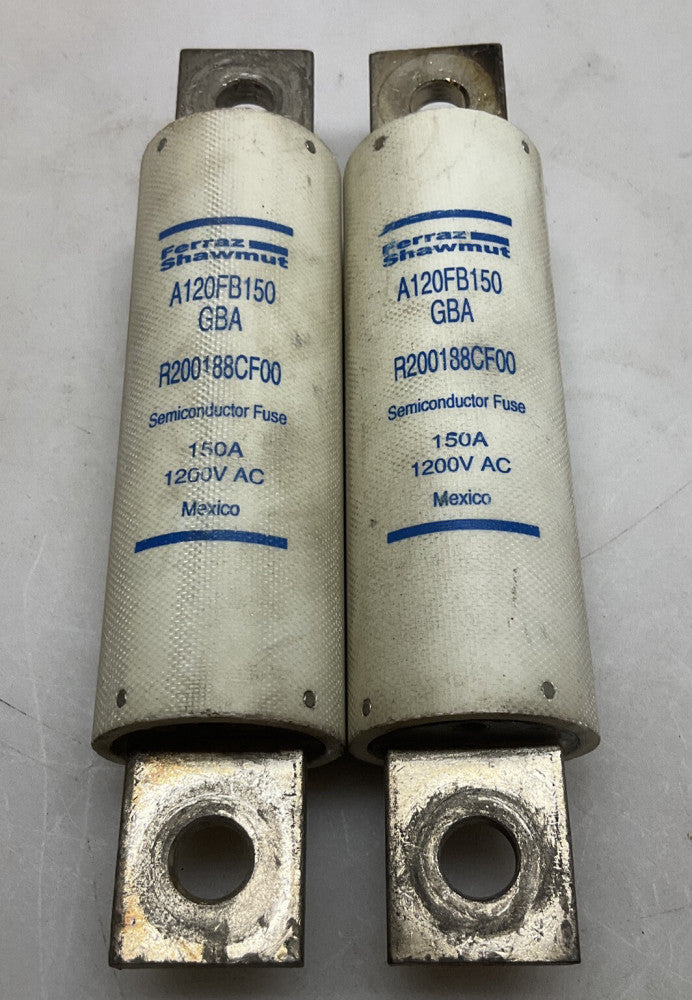 2 Pk Ferraz A120FB150 Semiconductor Fuse 150 Amp 1200v AC