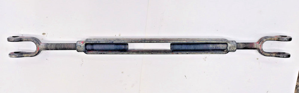 CROSBY JAW-JAW TURNBUCKLE, 48-1/2" X 72-1/2", 1"X#7 THREAD SIZE, DAMAGED THREADS