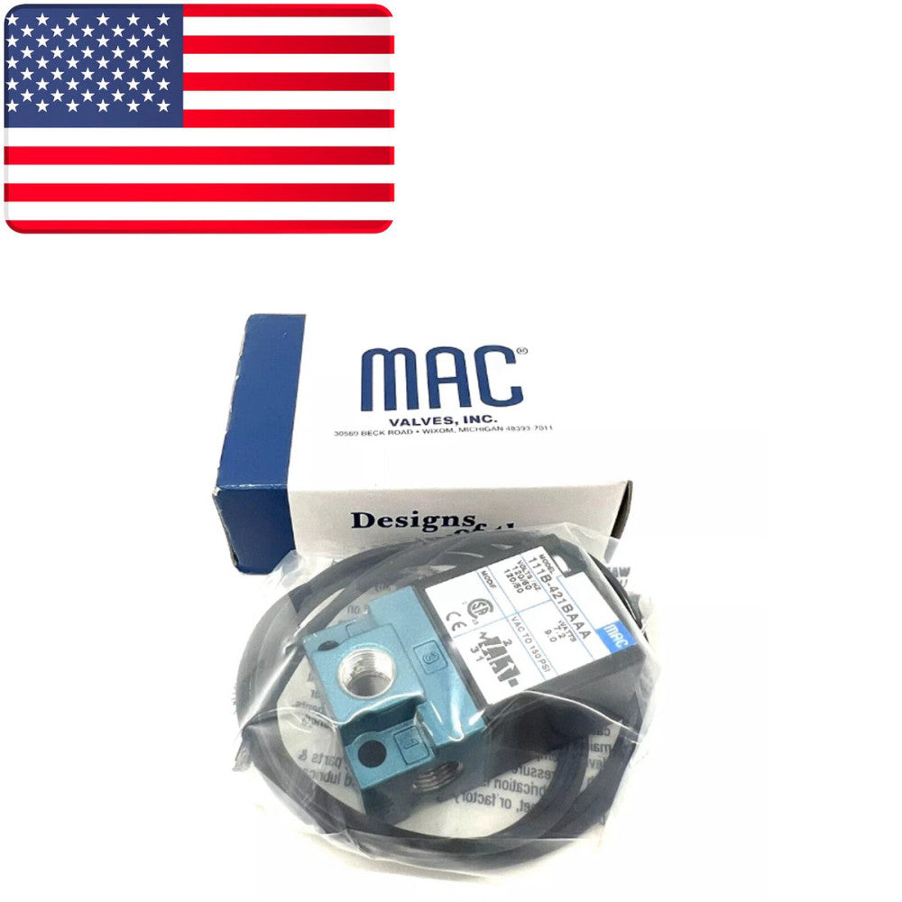 New & Original MAC 111B-421BAAA Solenoid Valve - US Stock