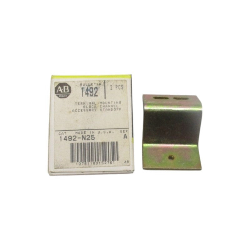 ALLEN BRADLEY 1492-N25 SER. A (PKG OF 2) (BK/YL) NSMP