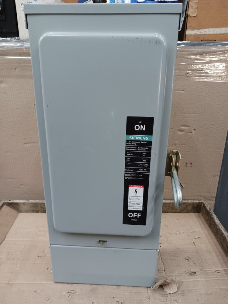 New Siemens 200 Amp Non-Fusible Safety Switch NFR354 3 Pole 600 Vac Nema 3R