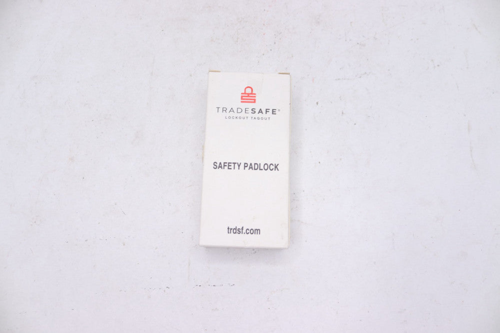 Tradesafe Safety Lockout Orange Lock with Sticker