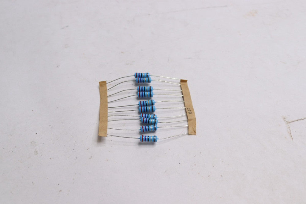 (10-Pk) Metal Film Resistor 27R 1/4 W 250 V 1% 27 Ohms RES-27R