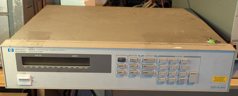 HP 6632A 100W Power Supply 20V 5A Load Tested & Works Fine