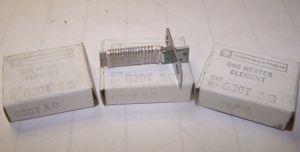 3) NEW TELEMECANIQUE G30T18 OVERLOAD HEATER ELEMENT  LOT OF 3