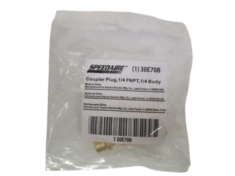 SPEEDAIRE 30E708 COUPLER PLUG 1/4"   NSMP