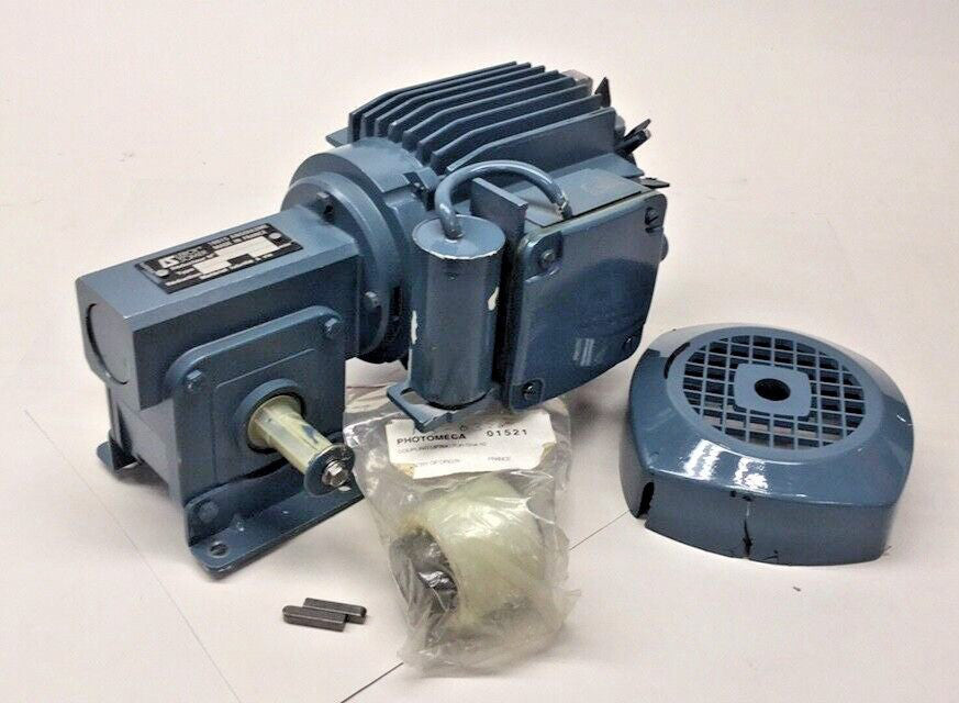 Leroy Somer MVA-S1-M11X Used Gear Motor LS63EP Ratio 15:1 220V 50/60hz 1500/1800