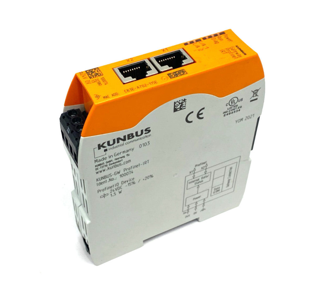 Kunbus 100074 RevPi Gate PROFINET IRT Expansion Module KUNBUS-GW