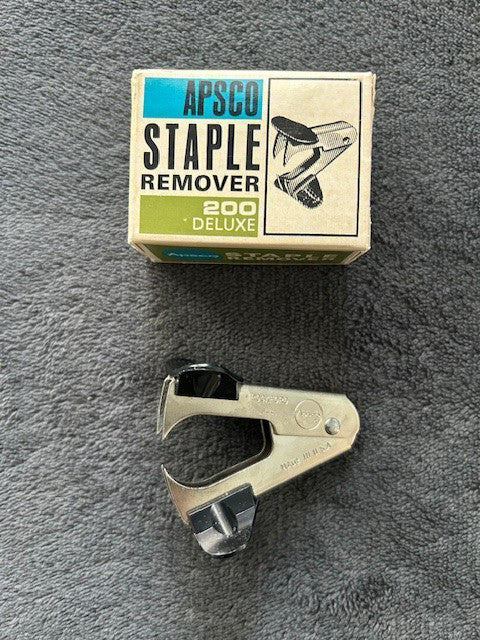 Vintage APSCO Staple Remover 200 Deluxe In original box