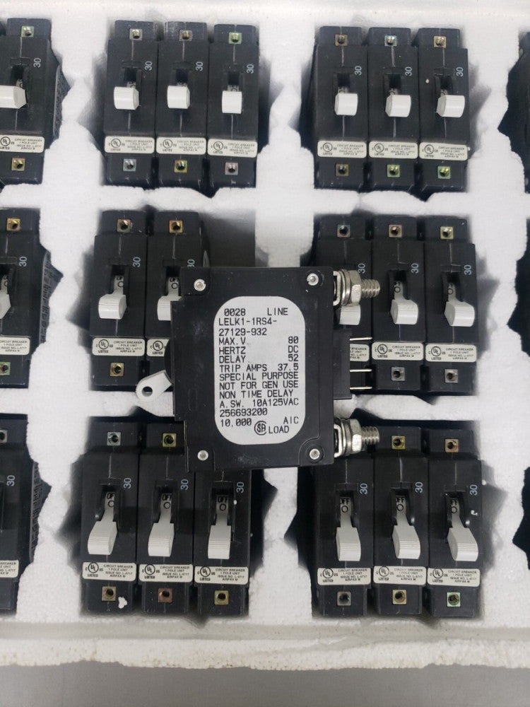 1-   LELK1-1RS4-27129-932   37.5A CIRCUIT BREAKER, AIRPAX