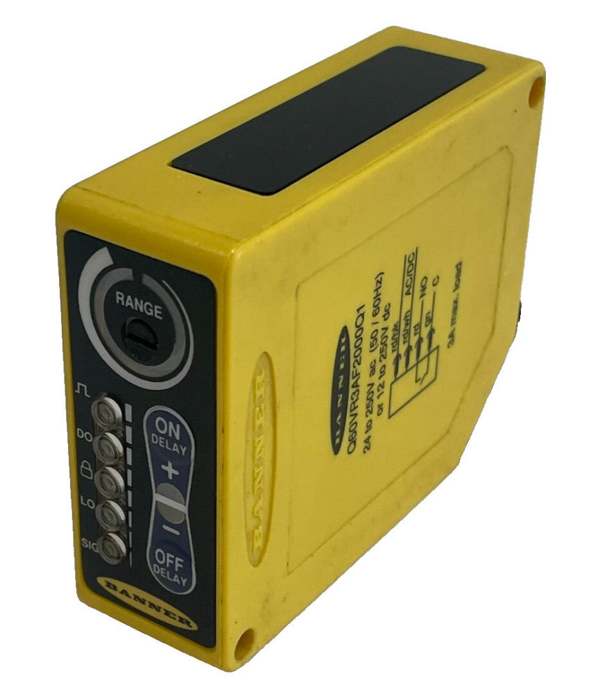 NEW BANNER ENGINEERING Q60VR3AF2000Q1 SENSOR 24-250V 50/60HZ