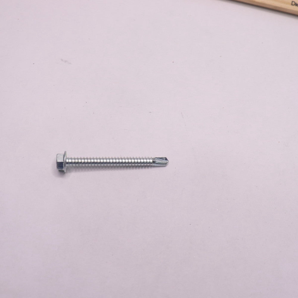(100-Pk) Hex Head Drill Screw with Seal Washer 1/4"-14 x 2" 33852