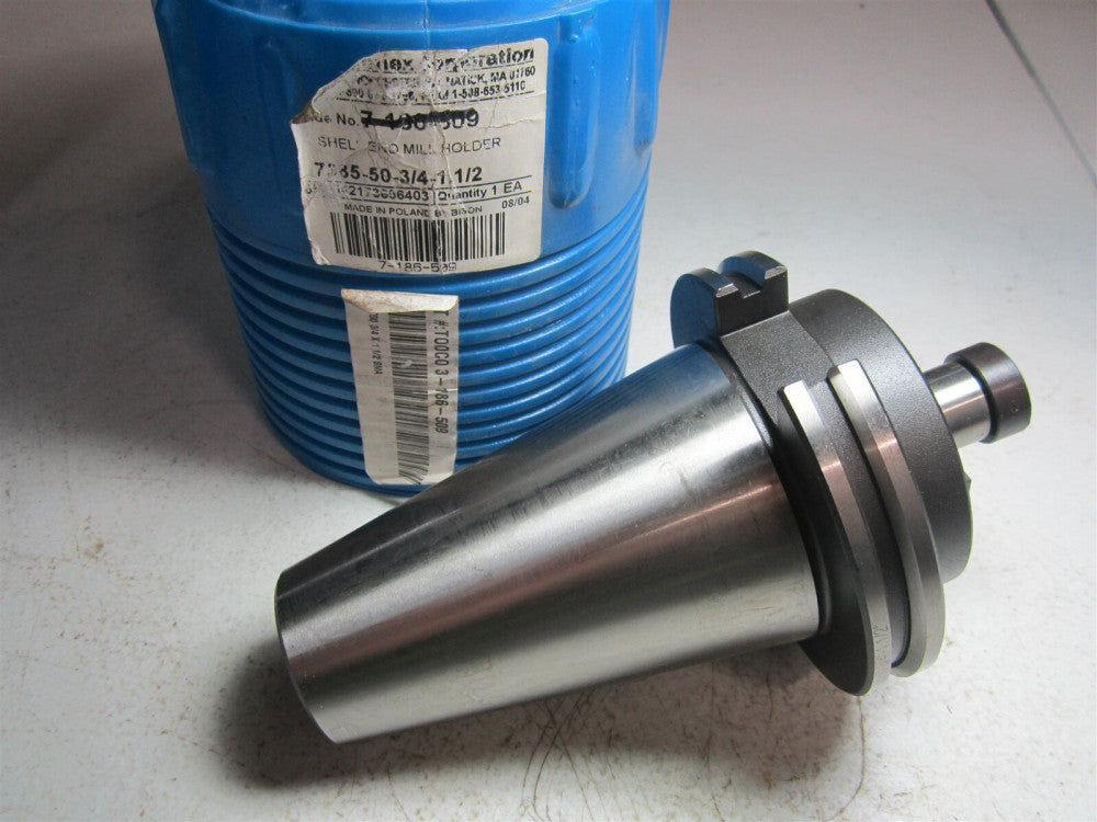 Bison (3-186-509) CAT50 3/4 x 1-1/2 Shell End Mill Arbor Holder