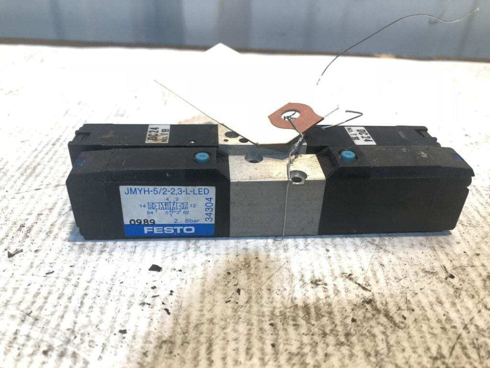 Festo JMYH-5/2-2,3-L-LED Solenoid Valve 2-8Bar 24VDC -Lot of 2