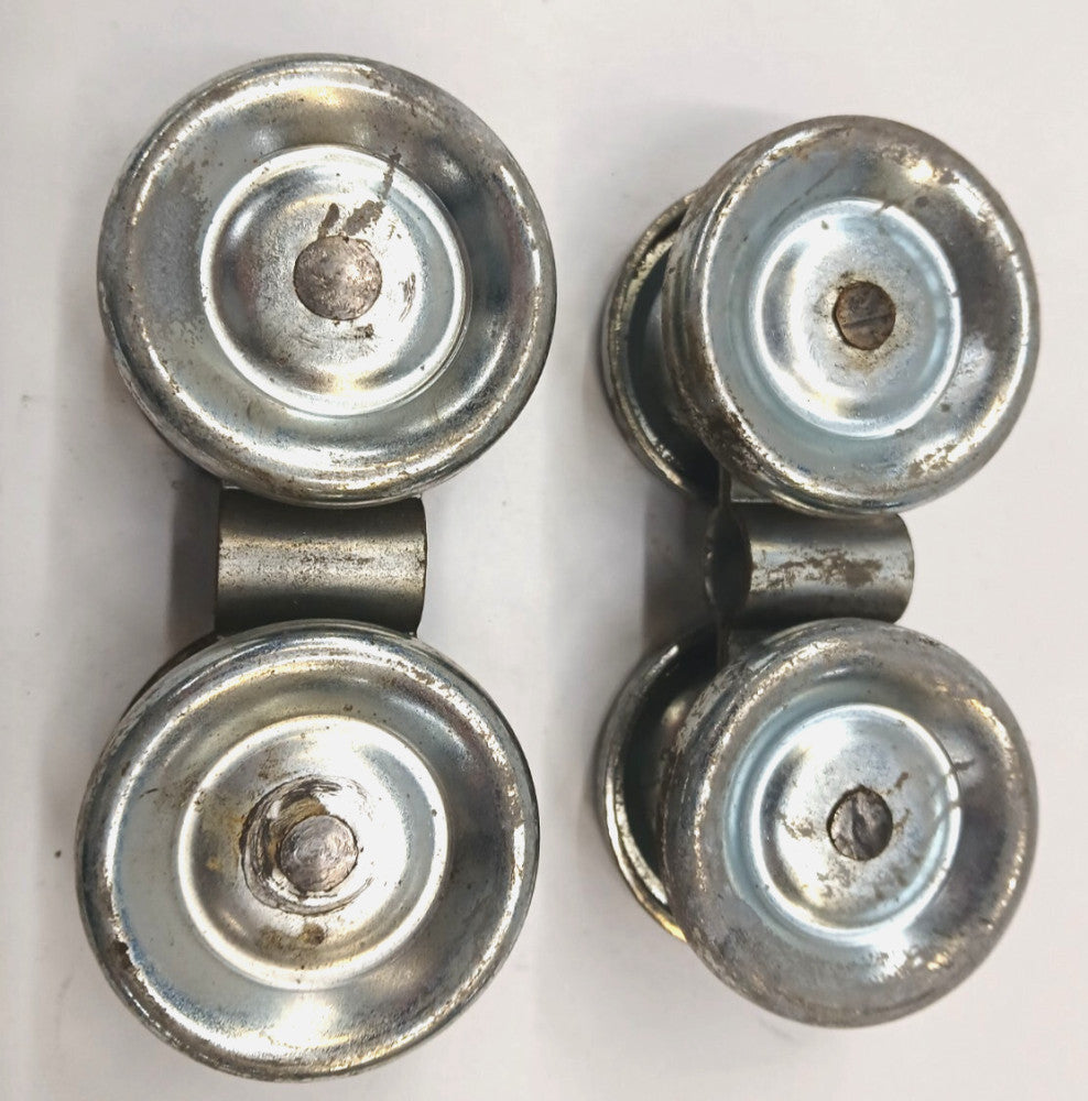 BOX RAIL TROLLEY  LOT OF 2 CAPACITY 450 LBS LENGTH 4-3/4" OD 1-1/8" HEIGHT 1-1/2