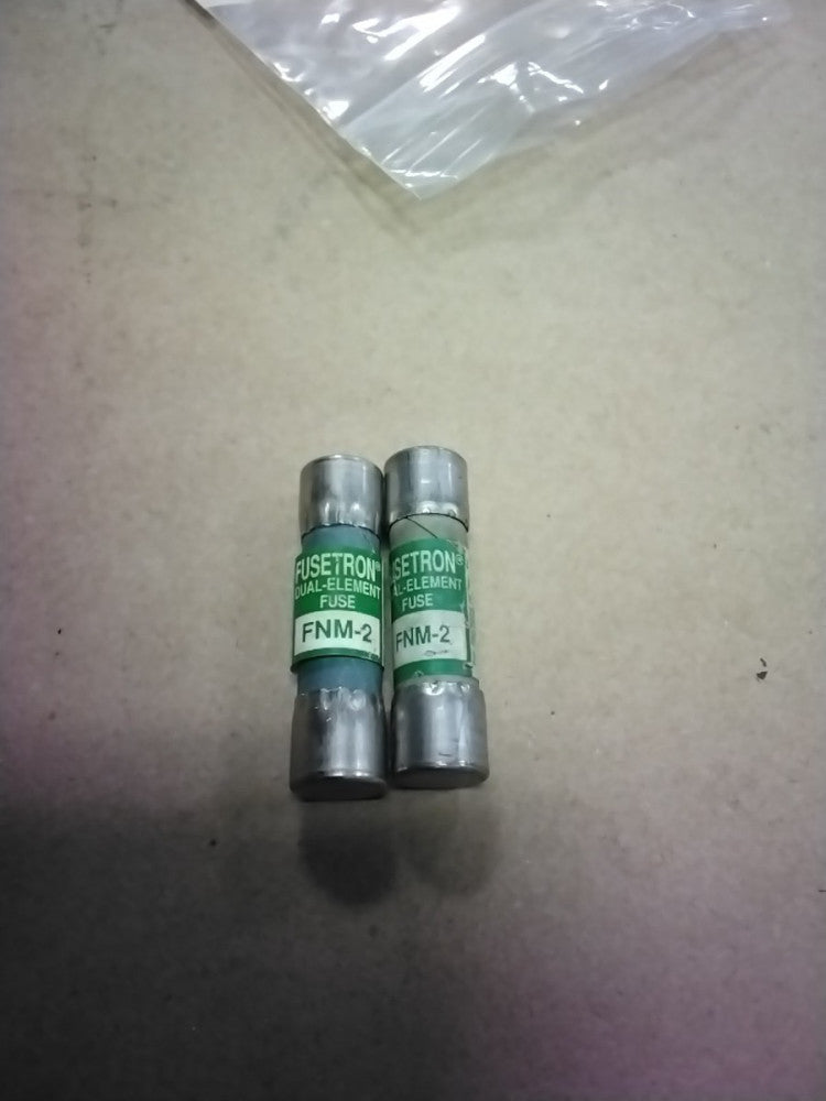 Bussman Fusetron FNM-2  2 Amp Fuse, Lot Of 2