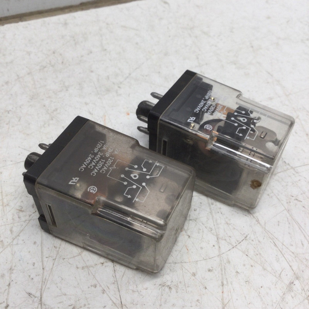 POTTER & BRUMFIELD KRPA-11DG-12 RELAY 12VDC 12A 120VAC 10A 240VAC 1/3-1/2HP (2PK