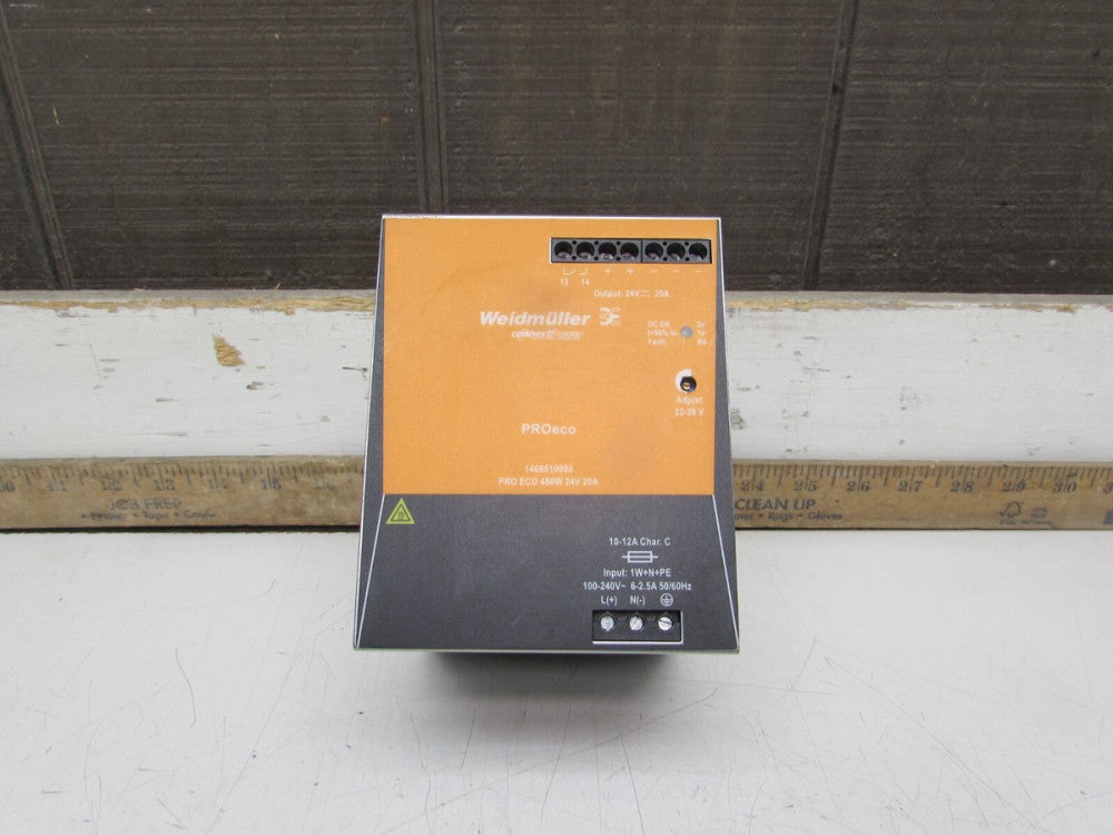 WEIDMULLER 480W24V20A POWER SUPPLY 100/240VAC 6/2.5A INPUT, 24VDC,  MAKE OFFER!