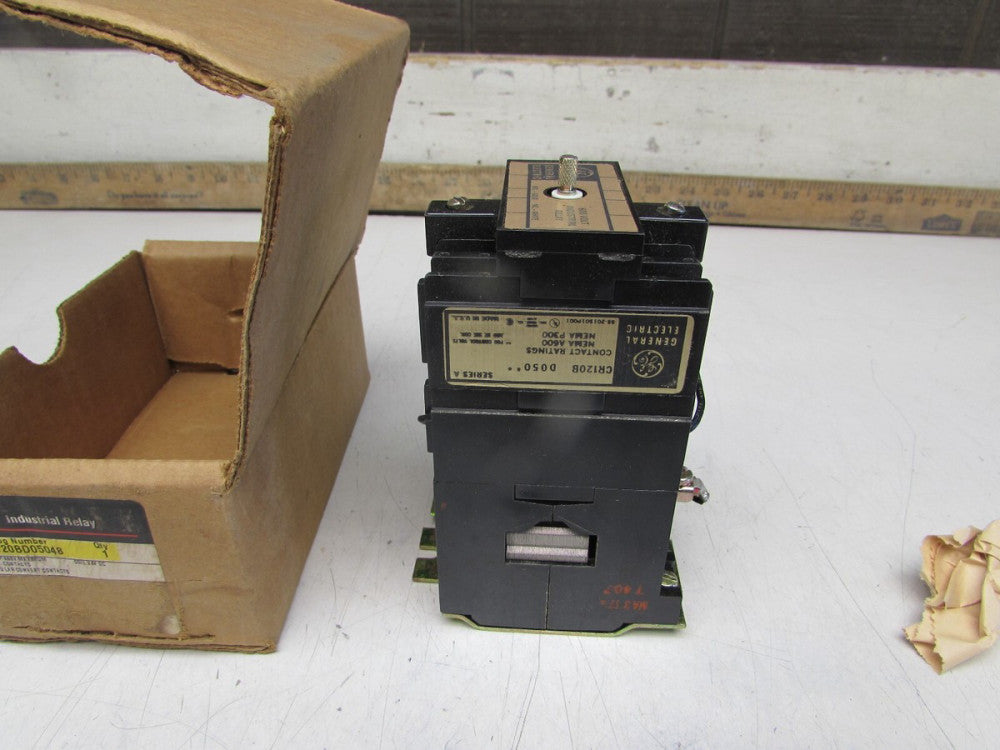 GE CR120BD05048 , INDUSTRIAL RELAY, 600V, 24VDC COIL, 10 A,5N0 NIB! MAKE OFFER!