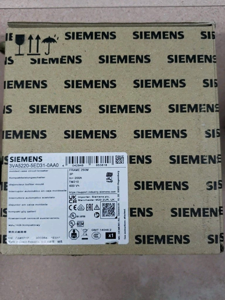 1) NEW Siemens 3VA5220-5ED31-0AA0 Circuit Breaker