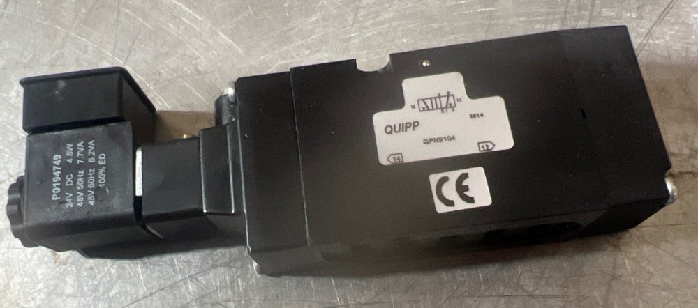 QUIPP QPN9104 B51VABB49C STACKER VALVE 24V DC P0194749 Nos Surplus No Box