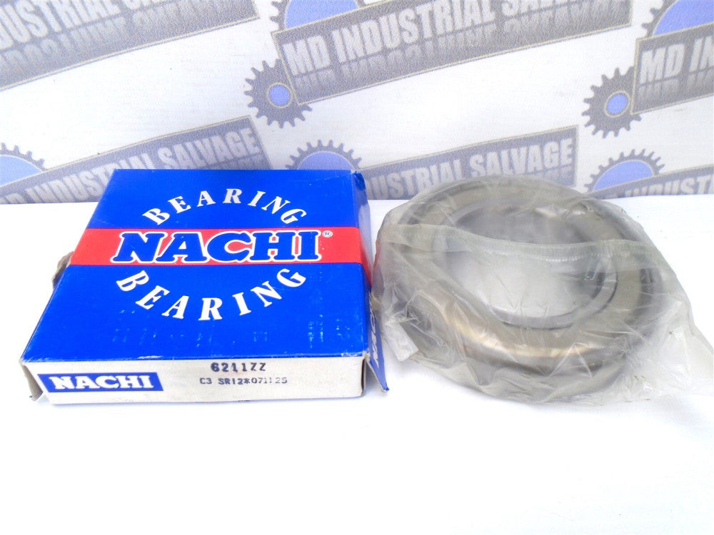 Nachi - 6211ZZ - 55x100x21 - Sealed Japan Ball Bearing Rolling- (NEW in BOX)