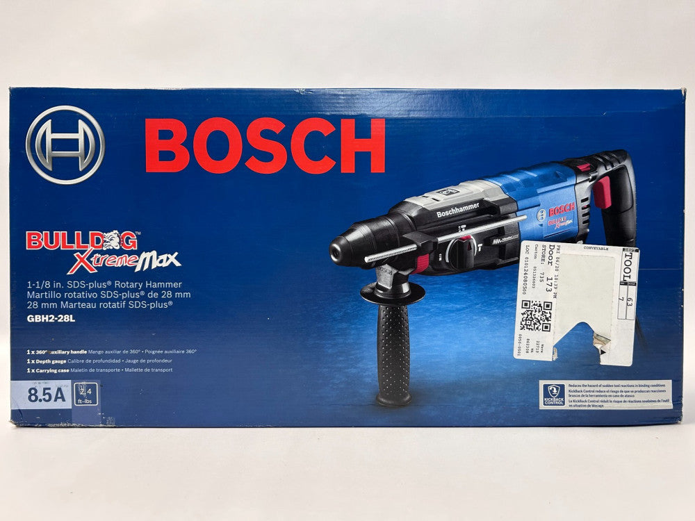Bosch GBH2-28L SDS Plus Bulldog Xtreme Max 8.5 Amp 1-1/8 Inch Rotary Hammer