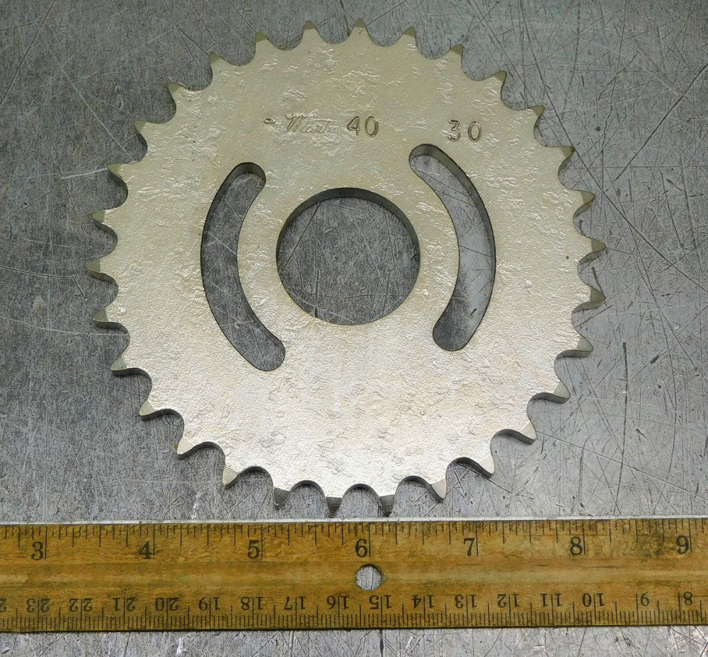 Martin 40A30 A-Plate Roller Chain Sprocket #40 30 Teeth 1-3/8" Bore