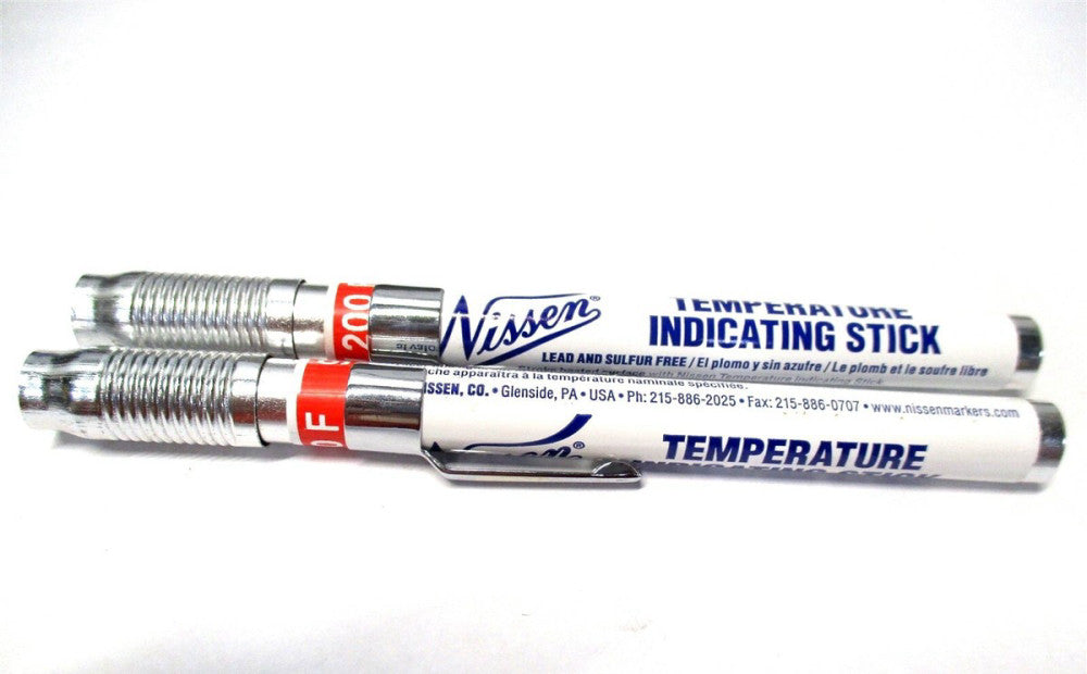 Nissen (91000) 1000° F / 538° C 3/8" Temperature Indicating Stick - 2 QTY