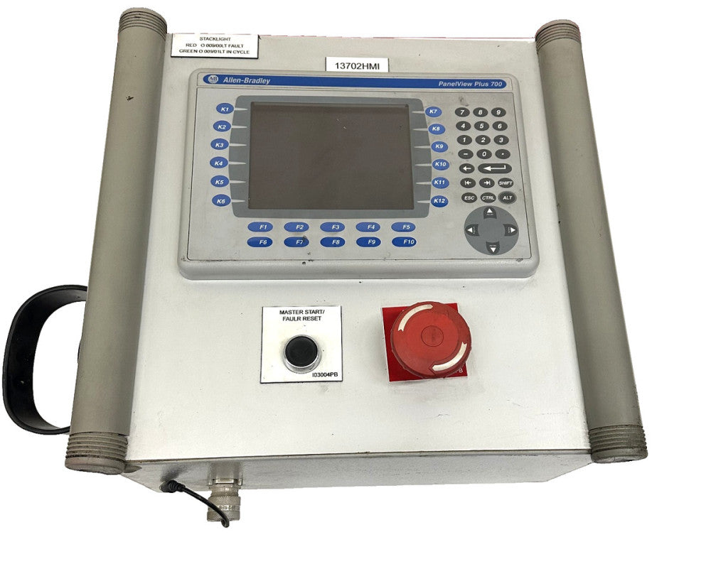 ALLEN-BRADLEY PANELVIEW PLUS 700 W/ CONTROL PANEL & ACCESSORIES