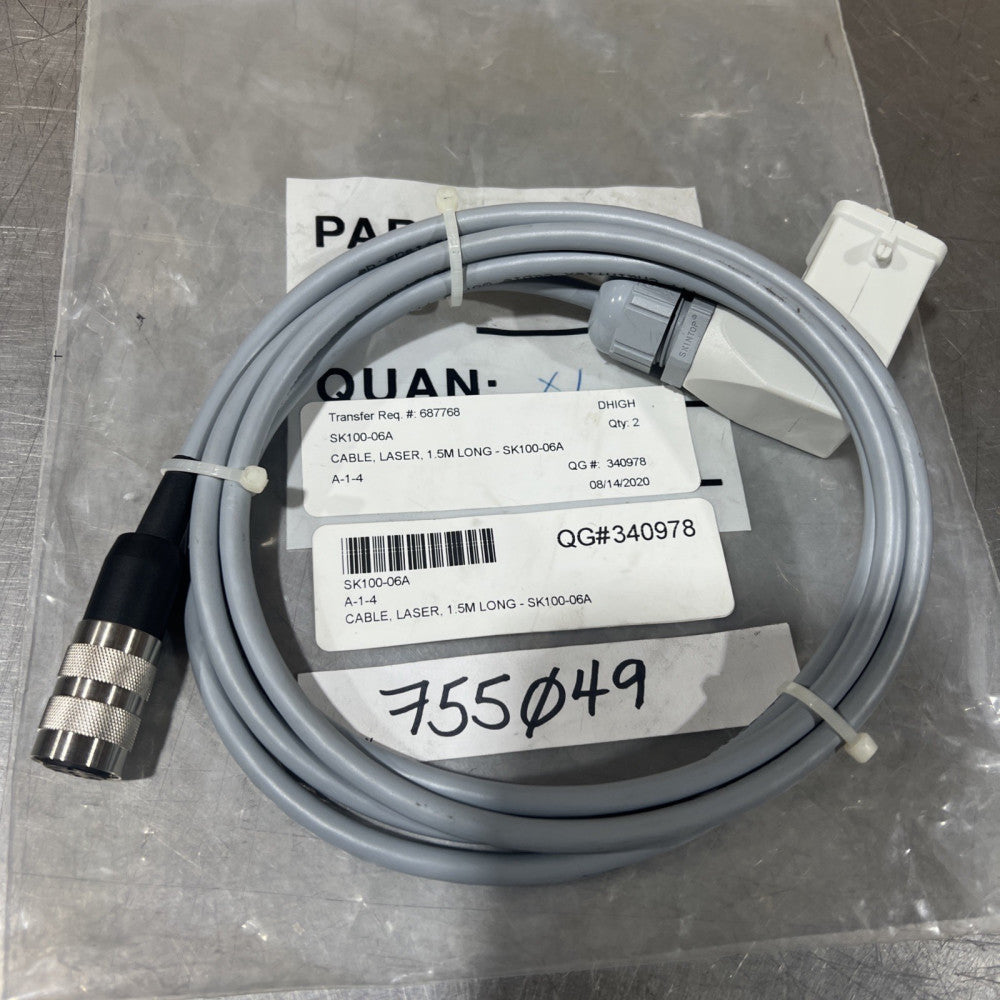 SL100-06A Cable, Laser 1.5 M Long Nos Surplus