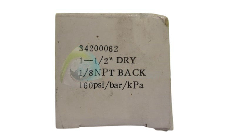 ASCO 34200062 PRESSURE GAUGE  NSMP
