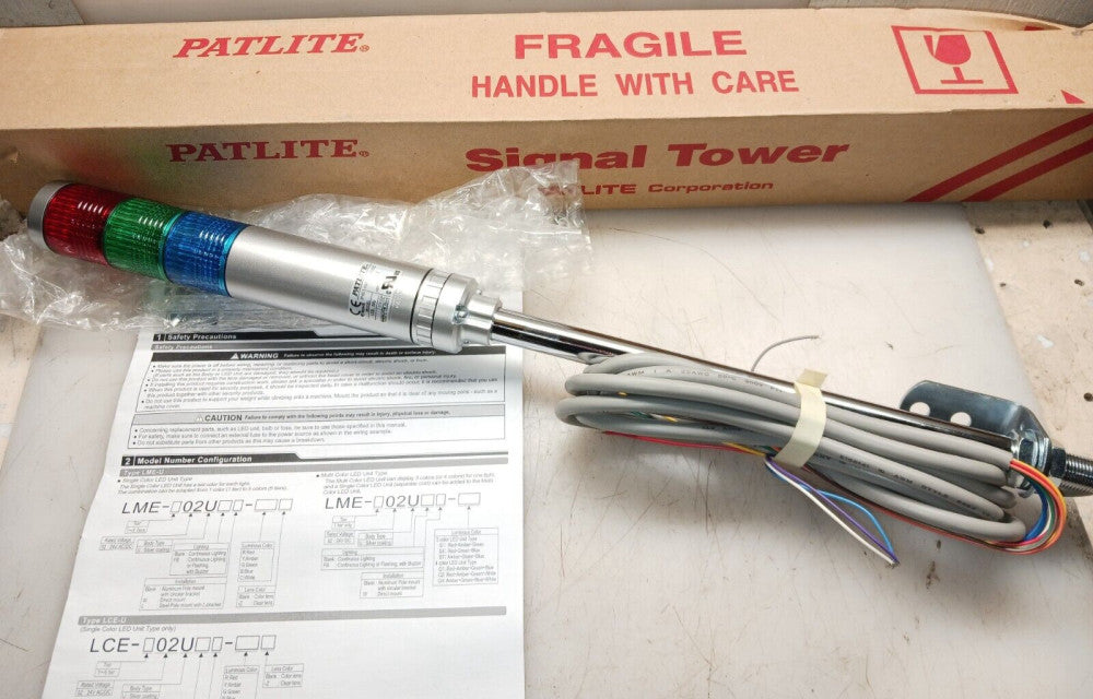 NEW PATLITE BEACON SIGNAL TOWER LIGHT 24 VAC/VDC  LCE-02U