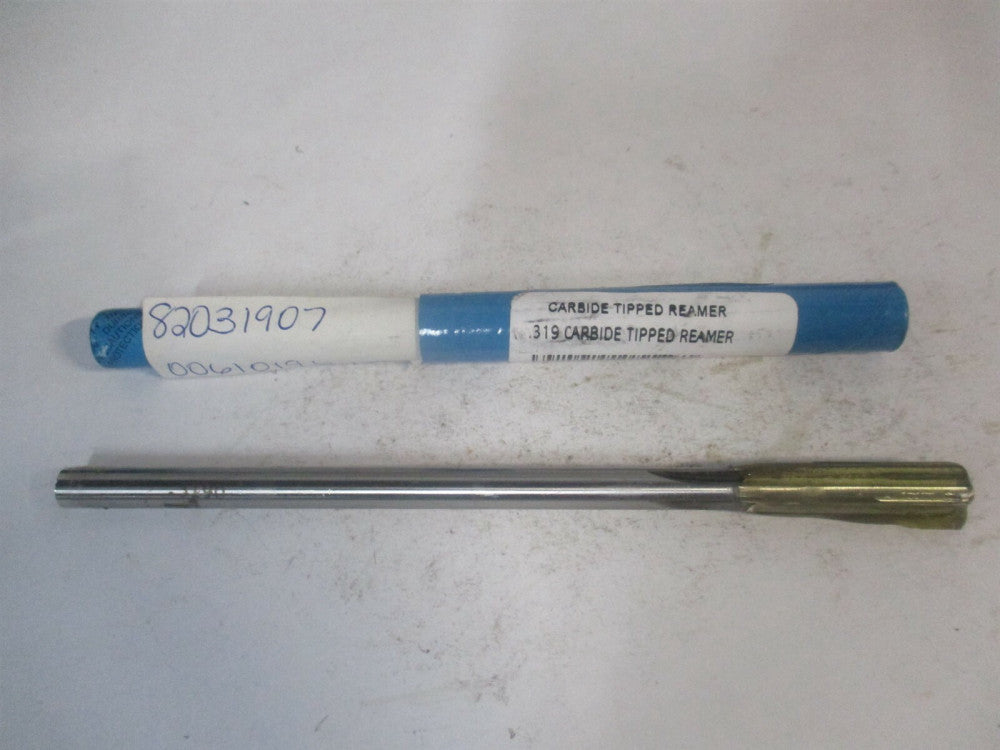 (2400.319) 0.319″ x 1-1/2" x 6" OAL 4-Flute Carbide-Tipped Chucking Reamer