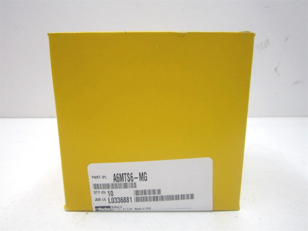 Parker (A6MTS6-MG) Push-to-Connect all Plastic FDA Compliant Fitting - Qty 10