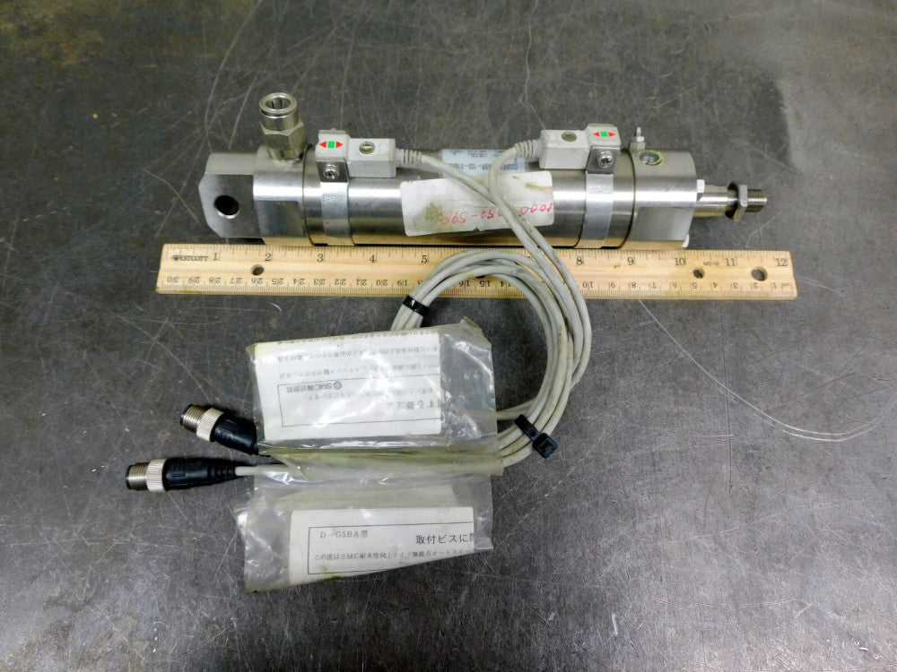 SMC Pneumatic Air Cylinder Actuator Stainless Steel 1.50 X 4.00 CDG5EA40TNSR-100