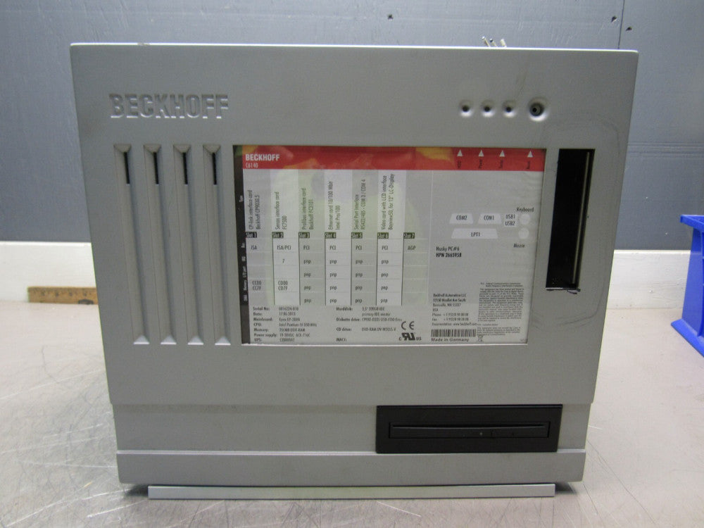 BECKHOFF HUSKY PC#6 HPN 2665958 INDUSTRIAL PC WITH SERCOS NICE USED TAKEOUT !!
