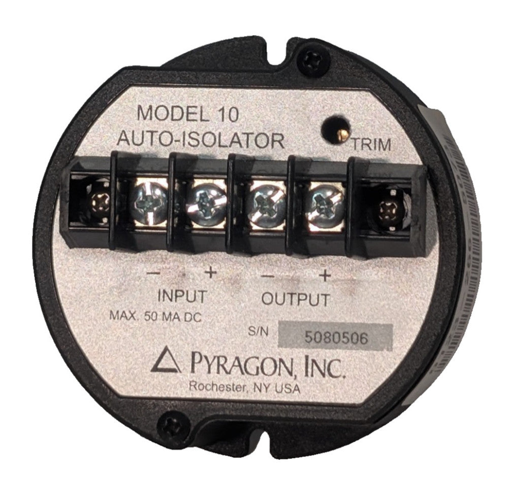 Pyragon Model 10 Auto-Isolator industrial signal conditioning device 50mA DC Max